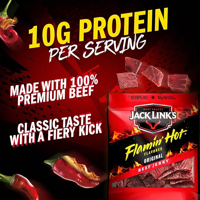 Frito Lay Jack Link's Meats Hot &amp Spicy Sampler Variety Pack (Pack of 12)