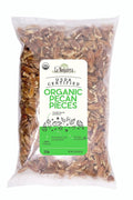 La Nogalera Organic - USDA and CCOF Certified Organic Pecan Pieces in 2 pound bag. Chopped Pecan Nuts NO SHELL Non-GMO Kosher and Halal Certified and Ketogenic friendly
