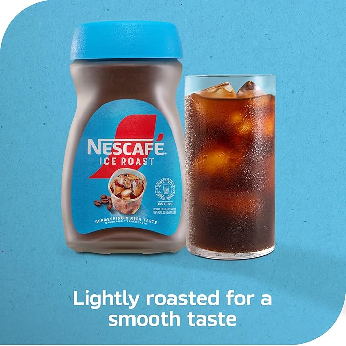 NESCAFÉ Ice Roast Instant Iced Coffee 2 Jars (6 Oz Each)