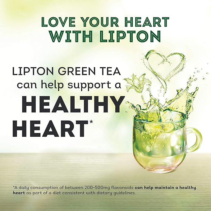 Lipton 100% Natural Green Tea 20 Count (Pack of 6)