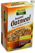 Sturm's Village Farm Instant Oatmeal Baked Apple 10 Count 14-Ounce Boxes (Pack of 12)