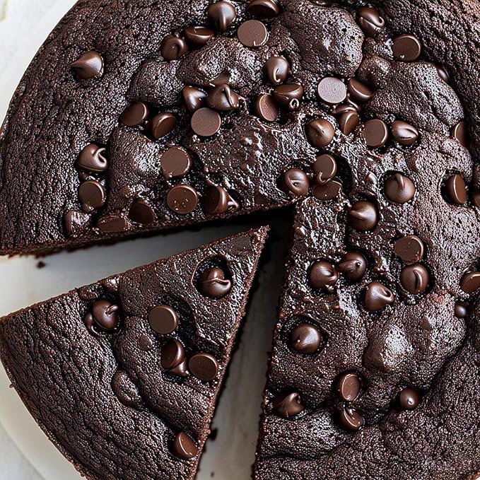 ANDY ANAND CHOCOLATIER Sugar Free Dark Chocolate Chip Cake 2.8 lbs - Gourmet Freshly Made No Preservatives Diabetic-Friendly Dessert Perfectly Boxed for Gift