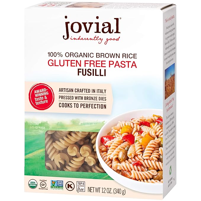 100% Organic Brown Rice Pasta Fusilli