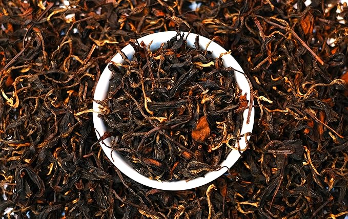 QuaZenTea Oriental Beauty Oolong Loose Leaf Tea from Vietnam – White Tip Oolong Tea with Honey-Sweet &amp Smooth Flavor Perfect for Black Tea Lovers 3.53oz (100g)