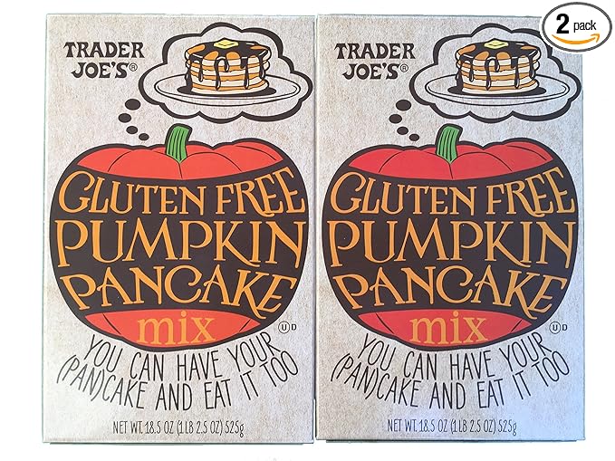 Trader Joes Gluten Free Pumpkin Pancake Mix - 18.5oz (Pack of 2)