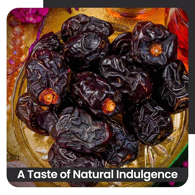 AJWA ALMADINA Dates - Premium Quality Saudi Arabian - Naturally Sweet &amp Soft - Halal - Fresh and Dried - Perfect for Ramadan - Healthy Lifestyle - 800g