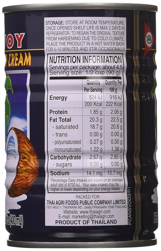 Savoy Coconut Cream 400ml Pack of 6