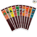 Buffalo Bob's Exotic Jerky (10-Pack) 10 Flavor Variety Pack of Snack Sticks Wild Game Beef Gifts for Men