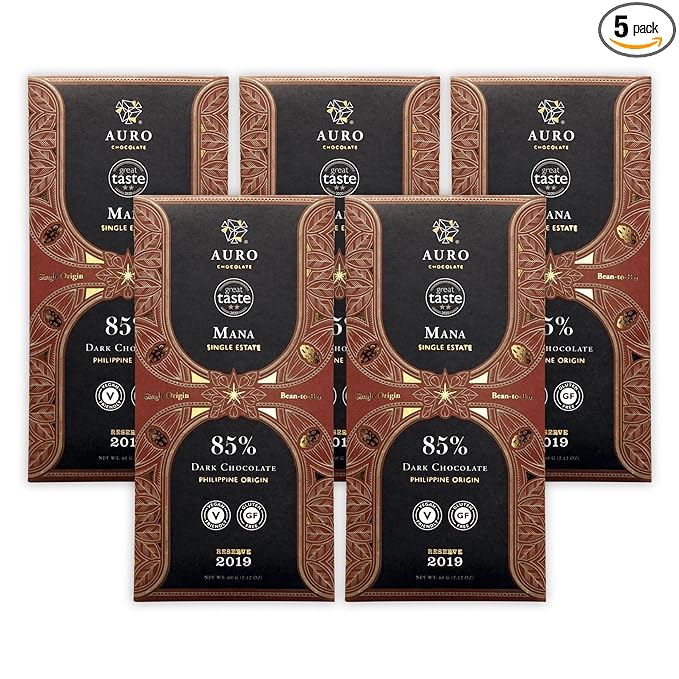 Auro - Reserve Collection - Filipino Chocolate Bundles (Reserve Mana Single Estate 85% 5 Pack)