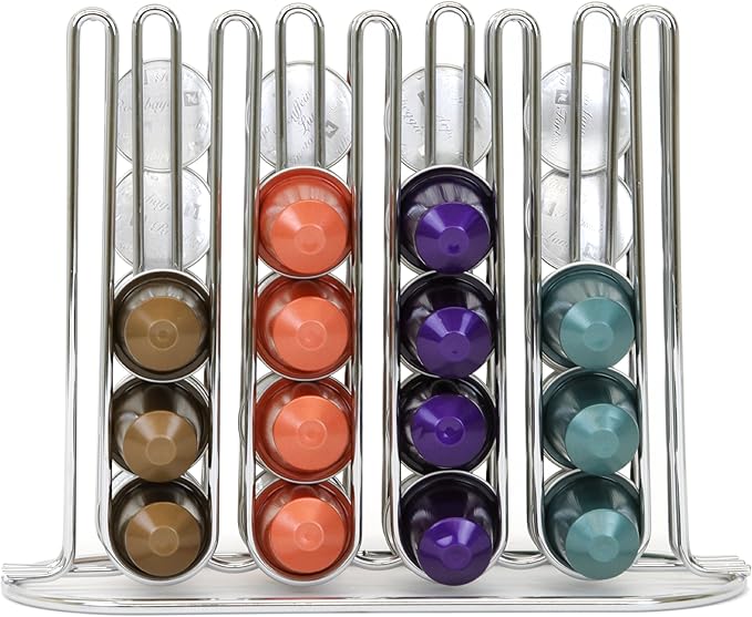 Paylak Slim and Sleek Coffee Pod Holder compatible with Nespresso Original Organizer for 40 Coffee Pods