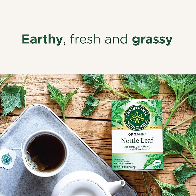 Traditional Medicinals Tea Organic Nettle Leaf Supports Joint Health 48 Tea Bags (3 Pack)