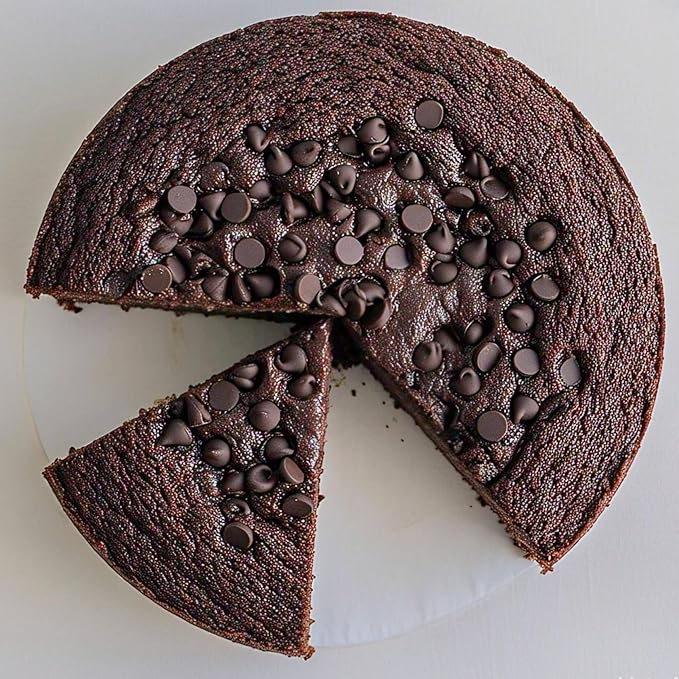 ANDY ANAND CHOCOLATIER Sugar Free Dark Chocolate Chip Cake 2.8 lbs - Gourmet Freshly Made No Preservatives Diabetic-Friendly Dessert Perfectly Boxed for Gift