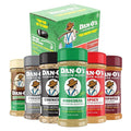 Dan-O's 6 Bottle Seasoning Set Small Bottles 6 Pack Includes Original Spicy Chipotle Crunchy Cheesoning and Preem-O Seasonings Sugar Free Zero Calorie All-Purpose Seasoning Kit