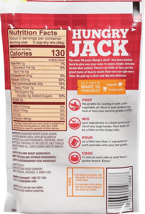 Hungry Jack Buttermilk Pancake Mix 7 Ounce (Pack of 12)