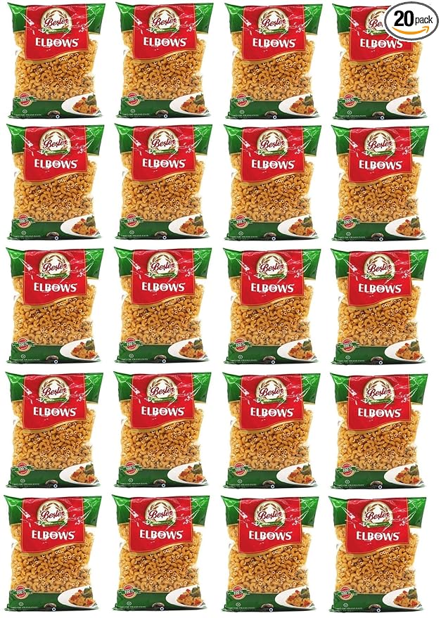 Elbows Pasta ByBesler 100% Durum Wheat 16 Oz Pack of 20