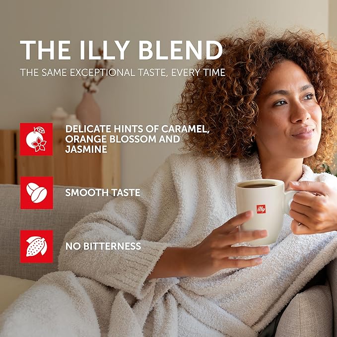 illy Whole Bean Coffee Classico Medium &amp Decaffeinated Roasts 100% Arabica Premium Italian Coffee Ideal for Espresso Drip Moka and French Press Brewing 8.8oz 6 Variety Pack