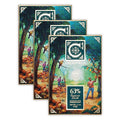 Cacaoteca 63% Dark Chocolate 3 Pack - Dominican Chocolate - Bean-to-Bar Direct Sourced - Soy-Free Gluten-Free Vegan - Bundle
