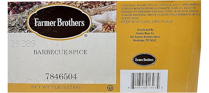 Farmer Brothers Barbecue Spice 7 lbs - Original Cain's Blend