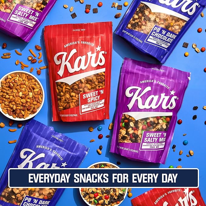 Kar’s Nuts Sweet ‘N Salty Select Trail Mix 5.5 oz – Grab &amp Go Bags Individual Snack Packs (Pack of 12) Gluten-Free Trail Mix Snack