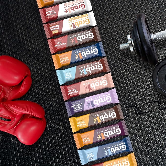 Grab1 Dairy Free Real Dark Chocolate Protein Bars | 15g Protein (20 Bars) | Controls Hunger | Vegan Friendly | Certified Kosher | Delicious Tasting | Low Calorie | Great Meal Replacement or Snack