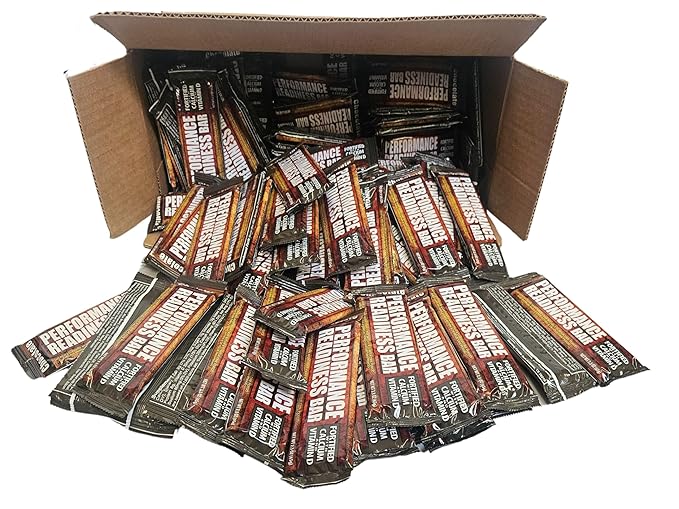 Performance Readiness Bar [Yum Yum Night Night Bone Bar] Full Size (2.3 oz.) Authentic USGI Chocolate Tart Cherry Berry and Salted Caramel (48 Chocolate)