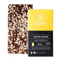 Moka Origins Organic Chocolate Bar Pack – Bean-to-Bar Direct &amp Fair Trade Small-Batch Ethically Sourced Gourmet Artisan Craft Chocolate (6-Pack Lemon Ginger)