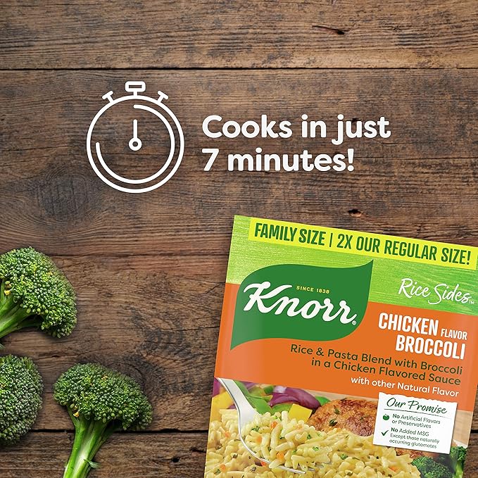 Knorr Rice Side Dish Chicken Broccoli Family Pack 11 oz 7 Count
