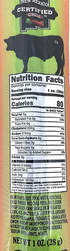 PEARSON RANCH SINCE 1959 Chile Beef and Pork Meat Sticks Pack of 24 1 Ounce Sticks Jerky Meat Sticks Made with New Mexico Certified Chiles (Autumn Blend)