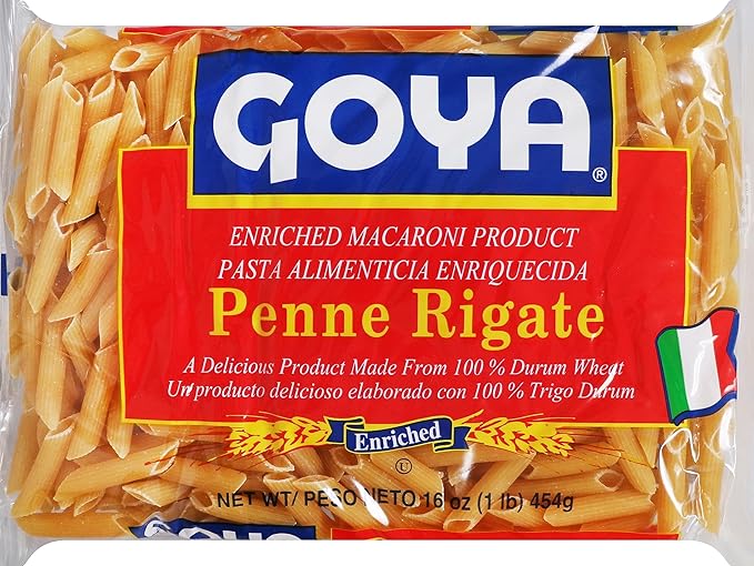 Goya Foods Penne Rigate Pasta 16-Ounce (Pack of 20)