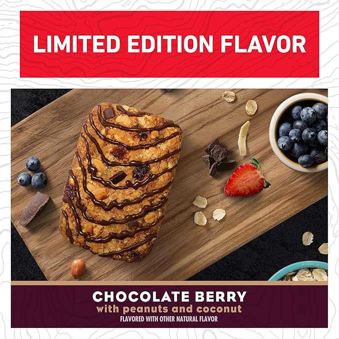 CLIF BAR – Energy Protein Bars – Limited Edition Run the World - Chocolate Berry - Made with Organic Oats - Energy Bars - Non-GMO (12 Pack)