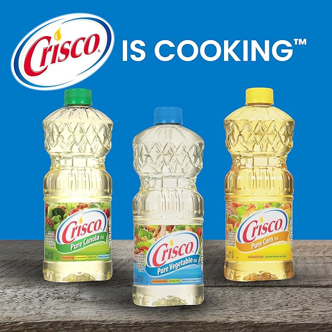 Crisco Pure Vegetable Oil 1 Gallon (Pack of 4)