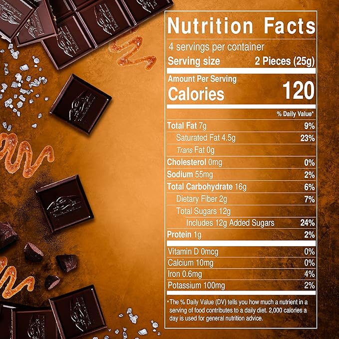 GHIRARDELLI Salted Caramel Intense Dark Bar 3.5 Oz Bar (Pack of 12)