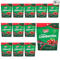 Oneg Dried Cranberries Dried Fruit Snack Gluten Free All Natural Healthy Snack for Kids and Adults Non-GMO Vegan No Sodium Cranberry Fruit Snack Sweet Snack in Resealable Bag 12 Pack 84 0z.