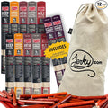 Jerky.com Jerky Gifts for Men | 12 Piece Meat Sticks Sampler with Beef Sticks Pork Ham Sriracha Turkey | High Protein Low Carb Keto Friendly Beef Jerky Snack Pack | Easter Gifts for Adults