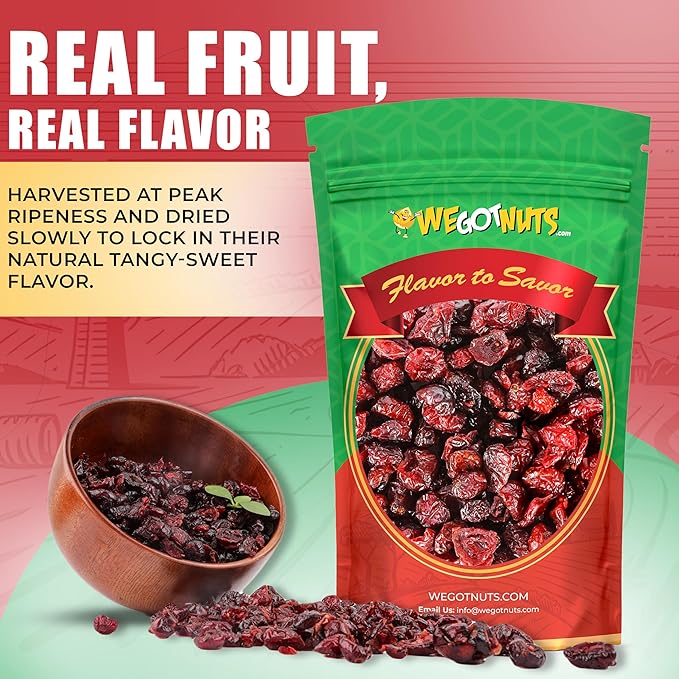Dried Cranberries 5 Pounds (80oz) By We Got Nuts Sweetened Cranberries for Salads Cooking and Baking