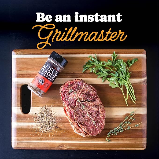 Rufus Teague Steak Rub 6 Pack Premium Barbecue Seasoning &amp Dry Rub for Smoking and Grilling Award-Winning Flavor for Steaks Burgers &amp More Gluten-Free 6.2 oz