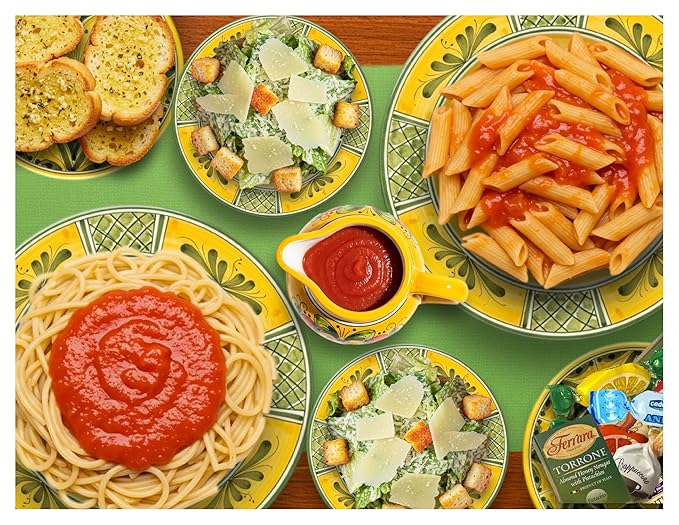 Family Style Imported Italian Gift Basket with Pasta Sauce Antipasto and More