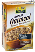 Sturm's Village Farm Instant Oatmeal Apple Cinnamon 10 Count 12.5-Ounce Boxes (Pack of 12)