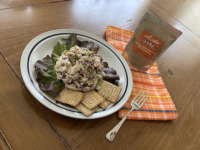 s.a.l.t. sisters Garlicky Wild Mushroom Rub &amp Seasoning | All-Natural Gluten Free MSG Free Non-GMO | Dry &amp Wet Rub Seasoning Base | Versatile Use for Chicken Wings Brisket Pulled Pork | 1