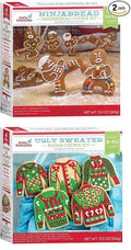 Crafty Cookie Kits - Cookie Mix With Cookie Cutters - In The Mix Ugly Sweater Cookie Kit 11.5 Ounce And Gingerbread Cookie Kit Ninja 9.5 Ounce (1 Ugly Sweater and 1 Ninjabread)