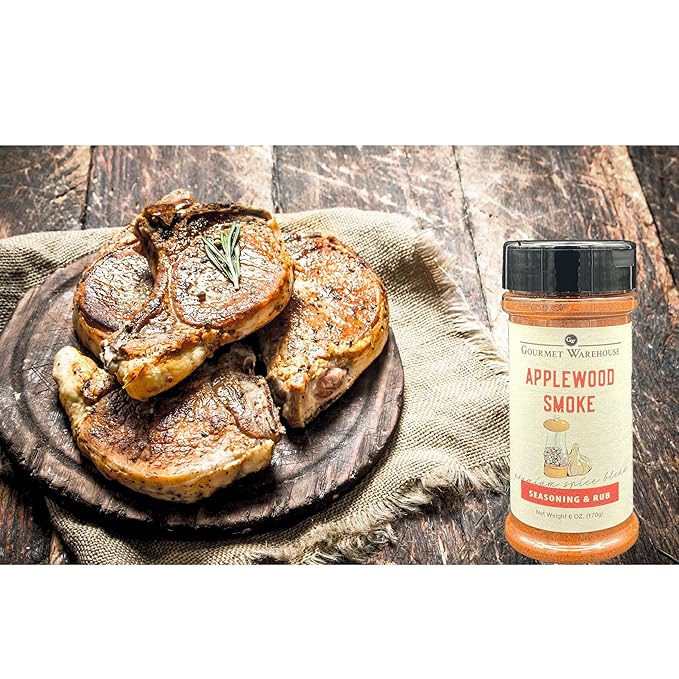 Gourmet Warehouse Applewood Smoke Spice Rub 6 ozs 3 Pack - No MSG No HFCS