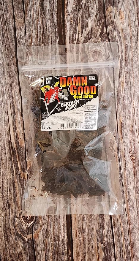 Damn Good Beef Jerky 12oz. Death By Jerky Bag