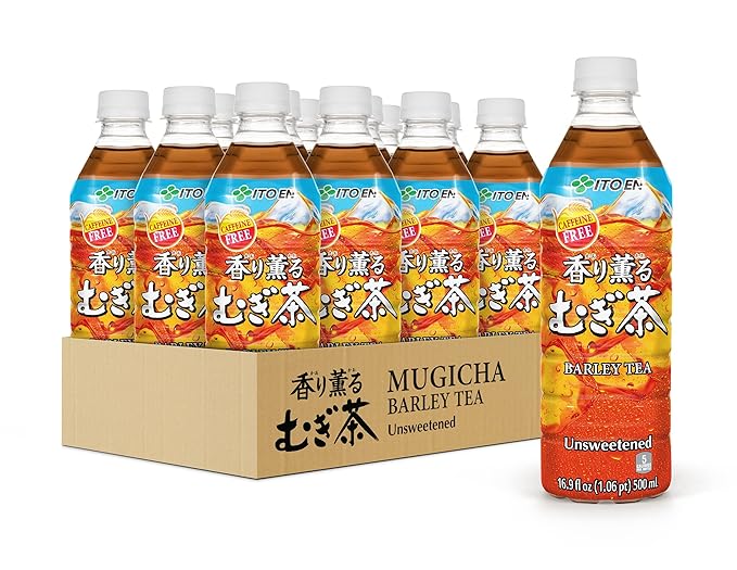 Ito En (Mugicha) Barley Tea Unsweetened Caffeine Free 16.9 Ounce (Pack of 12)