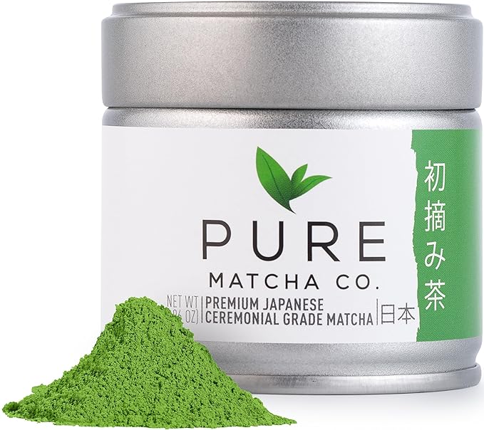 Pure Matcha Co | Premium Ceremonial Grade Matcha Green Tea Powder | Authentic Japanese Origin | Sugar Free | 30g 1.06oz