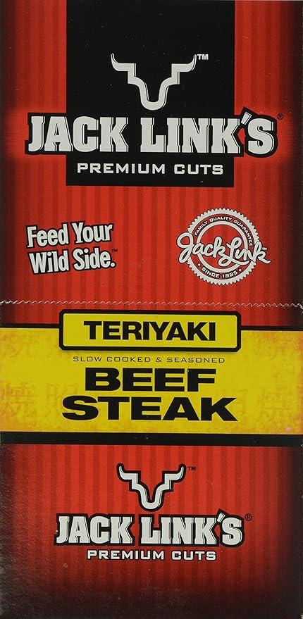 Jack Link's Premium Cuts Beef Steak Teriyaki 1-Ounce (Pack of 12)