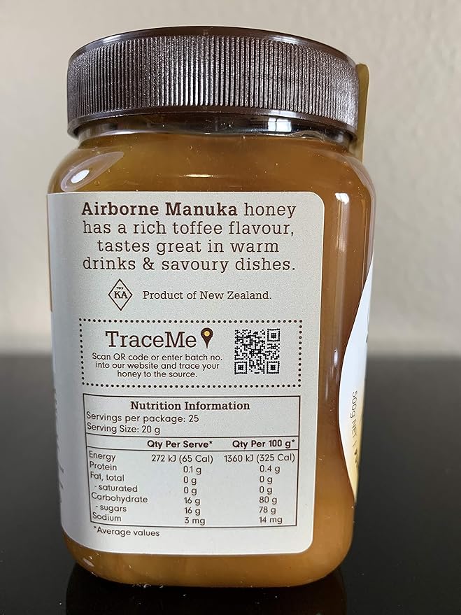 Airborne Manuka Honey 500g / 1.1lbs
