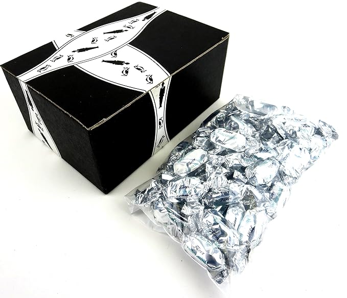 Fazermint Dark Chocolate Peppermint Cream Candy 1 lb Bag in a BlackTie Box