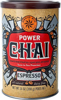 Power Chai Espresso Latte Mix 14 Oz Japanese Matcha Dirty Chai Organic Spices Vegan Dairy Free Serve Hot or Cold Just Add Water or Milk 20 Servings