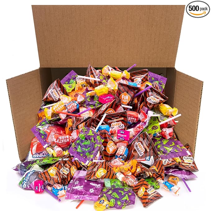 Party Candy Bulk 10-Pound Box - Party Mix - Popping Rocks Lollipops Taffies Gum - Assorted Candy Variety Pack - Candies for Goody Bags and Pinata Fillers