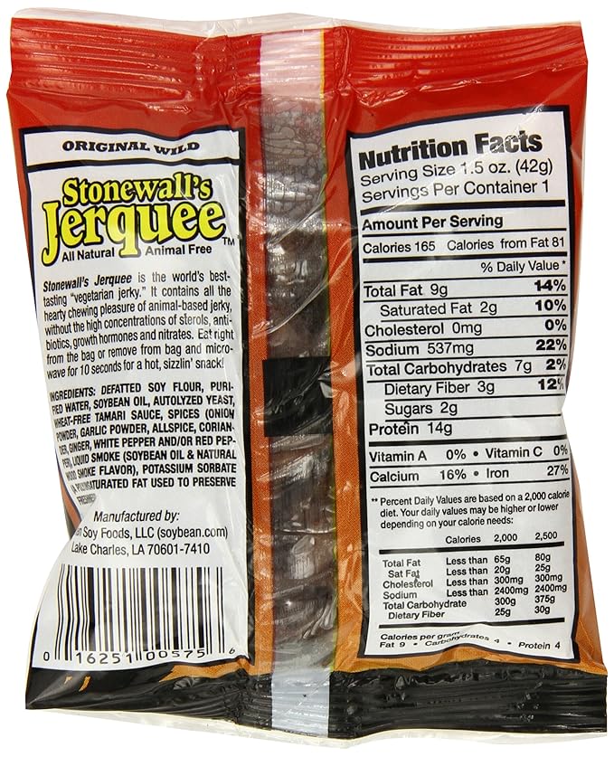 Stonewall's Jerquee Original Wild 1.5-Ounce Packets (Pack of 16)